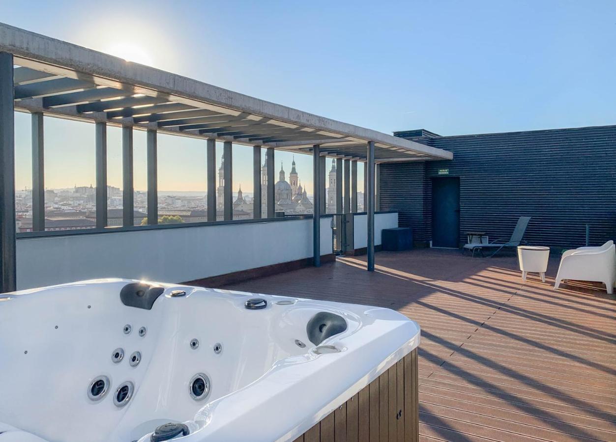 Atico Mejores Vistas Al Pilar Jacuzzi Y Garaje سرقسطة المظهر الخارجي الصورة