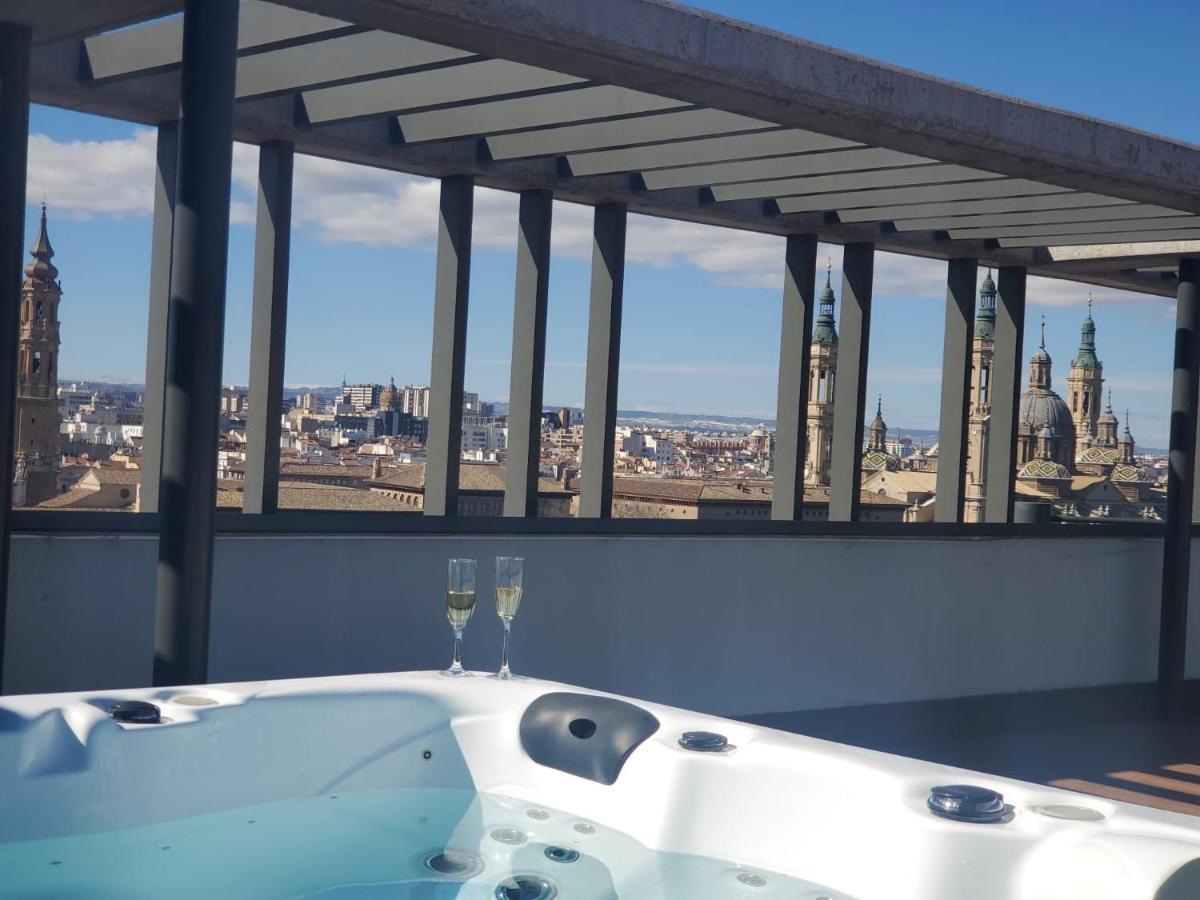 Atico Mejores Vistas Al Pilar Jacuzzi Y Garaje سرقسطة المظهر الخارجي الصورة